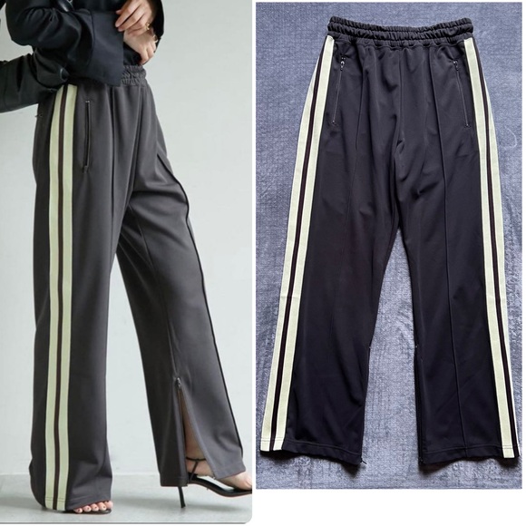 INSCRIRE Truck Lounge Pants Women’s Sz S Brown Japan Made Retro Casual Stripes